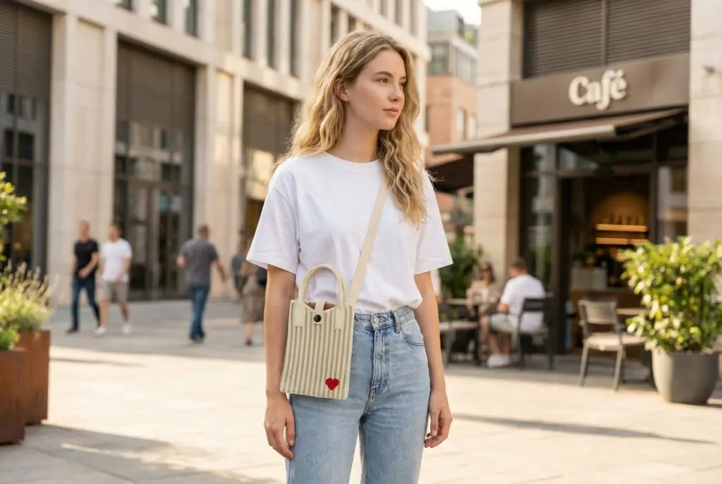Mädchen mit Schultertasche Carry Darling
